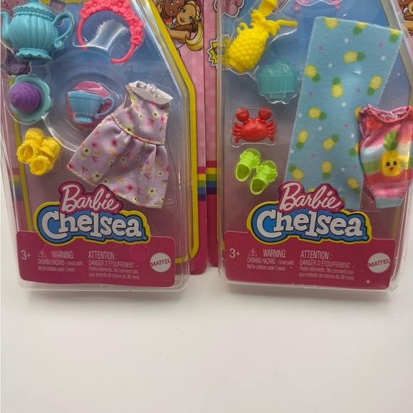 1039-MOC Barbie Chelsea Accessory Packs Tea Party & Beach Party Unopened Package - Picture 4 of 9